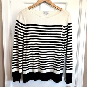Liz Claiborne stripped sweater Large